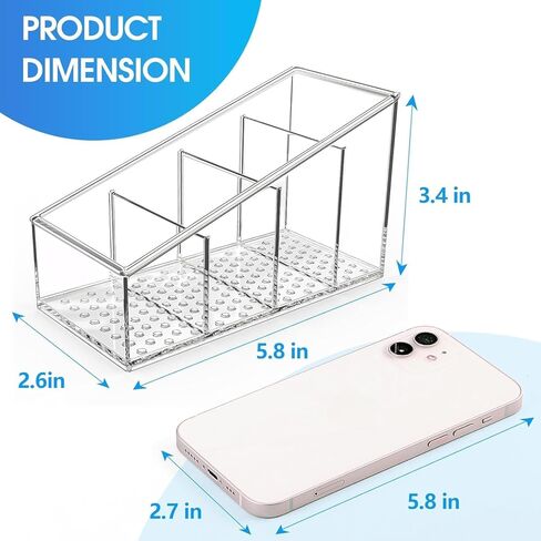 Remote Control Holder Clear TV Remote control Storage Organizer Small Caddy for Home in Saudi Arabia