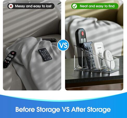 Remote Control Holder Clear TV Remote control Storage Organizer Small Caddy for Home in Saudi Arabia