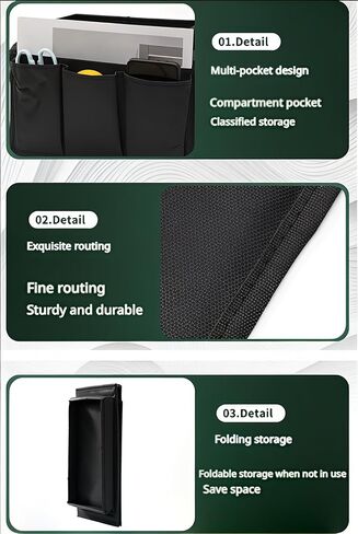 Sofa Armrest Caddy with Cup Holder – Non-Slip Couch Organizer with Storage Pockets for Remote Control, Books, Snacks & Drinks | Foldable, Furniture-Safe for Movie Nights & Small Spaces in Saudi Arabia