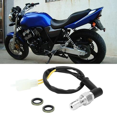 خط تبديل الفرامل الهيدروليكي للدراجة النارية M10x1.25، خط مفتاح ضوء الفرامل العالمي مع غسالات قطعتين لمضخة هيدروليكية للدراجات النارية ضوء الضغط الخلفي، 3.34 سم، الكوع in Kuwait