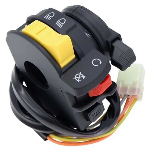 Left Handlebar Switch for Suzuki QuadRunner 250 Start Stop Headlight Switch for Ozark 250 LT-F250 2002-2014 in Saudi Arabia