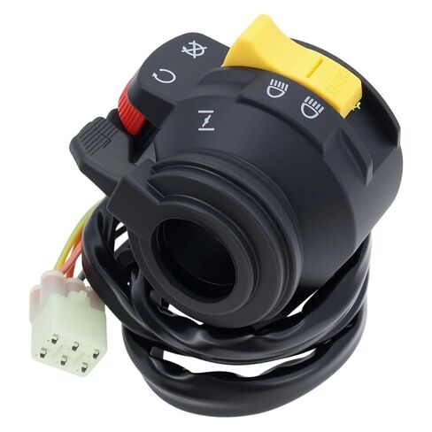 Left Handlebar Switch for Suzuki QuadRunner 250 Start Stop Headlight Switch for Ozark 250 LT-F250 2002-2014 in Saudi Arabia