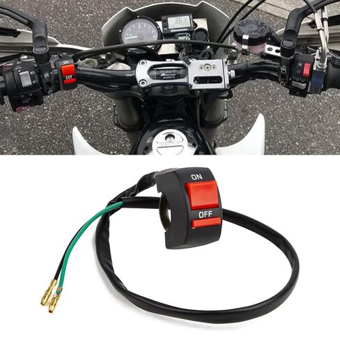x xotic tech Motorcycle Handlebar Switch ATV Light Toggle Switch w/On Off Push Button for U5 U7 U2 Motorcycles Scooter UTV Electromobile Motorbike Powersports(7/8inch 22mm) in Saudi Arabia
