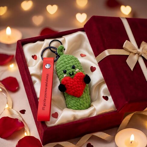 Pickle Bag Charm Gift for Valentine’s Day, Anxiety Relief, Friends, Boyfriend & Backpack Keychain Accessory in Saudi Arabia