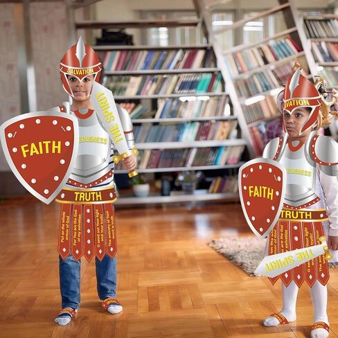 12 Sets Armor of God Costume Craft Kit Armor of God Cutouts Christian Bible Sunday School and Religious Classroom Decor for School Classroom Church Activity Party Favor Decorations in Saudi Arabia