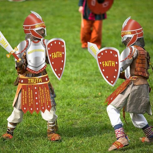 12 Sets Armor of God Costume Craft Kit Armor of God Cutouts Christian Bible Sunday School and Religious Classroom Decor for School Classroom Church Activity Party Favor Decorations in Saudi Arabia