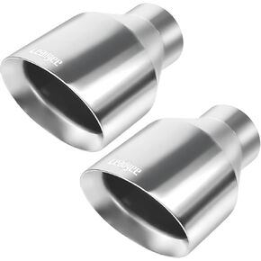 طرف عادم الديزل بمدخل 2.5 بوصة، مخرج 4.5 بوصة، الطول الإجمالي 7 بوصة، أنبوب عادم عالمي من الفولاذ المقاوم للصدأ بجدار مزدوج مائل، أطراف أنابيب عادم ملحومة بالشاحنة، حزمة من 2 in Kuwait