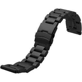 حزام ساعة من الستانلس ستيل أسود/فضي 23 ملم لساعة لومينوكس 3050|3051|6402 in Kuwait