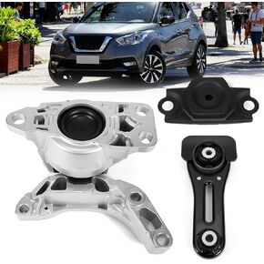 Engine Motor Transmission Mount Kit 3Pcs Fit for Nissan Versa 2020-2024|Kicks 2017-2024, 1.6L L4 Engine -Replace A4397 EM7470 10129 112105RA1A A4398 10130 112205RA0A A4387 Transmission Mount in Kuwait