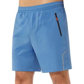 شورت جري للرجال مقاس 7 بوصات مع جيوب بسحاب، شورت رياضي للتمرين في صالة الألعاب الرياضية سريع الجفاف وخفيف الوزن in Kuwait