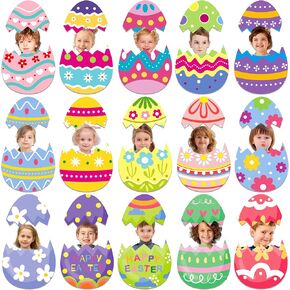 48 قطعة لوحة نشرة عيد الفصح بيضة عيد الفصح انقطاع DIY إطار الصورة الحرف لموضوع الربيع عطلة الفصول الدراسية مكتب ديكور جدران المنزل in Kuwait