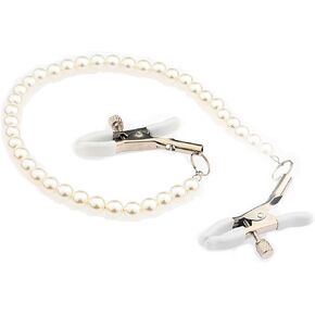 Pearl Body Chain Body Clamps with Chain Stainless Steel Body Clip Funny Body Ring Body Clamps Body Clip Non-Piercing Chain Non Piercing Body Jewelry for Women Men in Kuwait