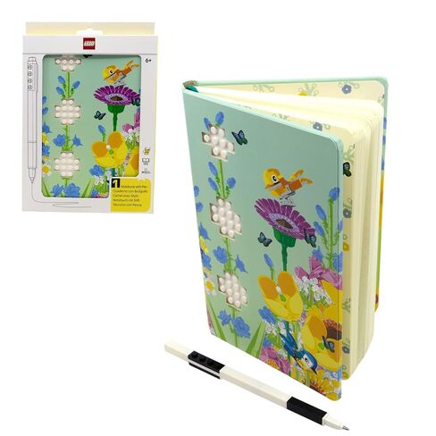 IQ LEGO Stationery Reclaim & Recycle Dotted Notebook with Gel Pen - Botanical (53502), A5 Notebook in Saudi Arabia