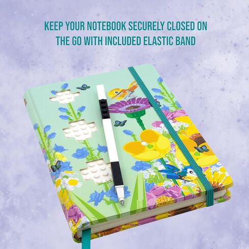 IQ LEGO Stationery Reclaim & Recycle Dotted Notebook with Gel Pen - Botanical (53502), A5 Notebook in Saudi Arabia
