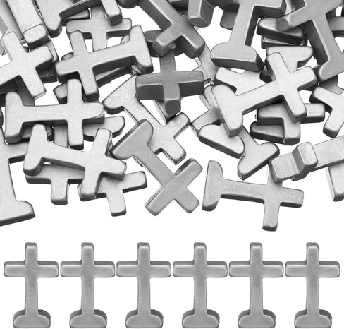 50 Pcs Easter Mini Resin Cross Tiny Religious Crosses for Craft Small Wall Cross Bulk for Church Charm Palm Pocket Prayers Easter Egg Fillers Decor First Communion Baptism Party Favor(Gold) in Saudi Arabia
