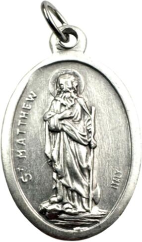 Westmon Works St Matthew Medal Set Italian Medallion Laminated Made in the USA Holy Card, Pack of 5 in Saudi Arabia