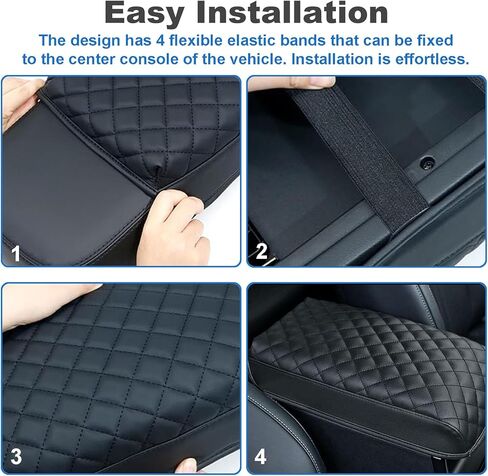 غطاء وحدة التحكم المركزية لكيا سورينتو 2026 2025 2024 2023 2022 2021، واقي صندوق مسند الذراع مضاد للماء ومضاد للخدش، غطاء وسادة من جلد البولي يوريثان الناعم، ملحقات لكيا سورينتو، أسود in Kuwait