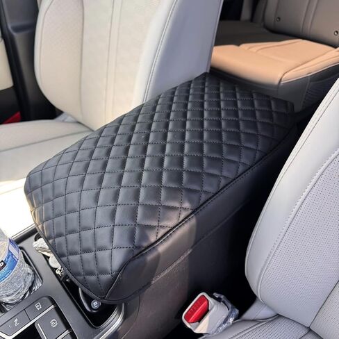 غطاء وحدة التحكم المركزية لكيا سورينتو 2026 2025 2024 2023 2022 2021، واقي صندوق مسند الذراع مضاد للماء ومضاد للخدش، غطاء وسادة من جلد البولي يوريثان الناعم، ملحقات لكيا سورينتو، أسود in Kuwait