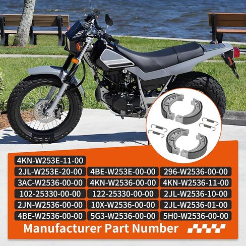 2 قطعة لقمة الفرامل الأمامية/الخلفية والربيع لياماها بلاستر أشيب رابتور TTR Timberwolf Moto-4 TW 80 90 110 125 200 225 350 1962-2024 in Saudi Arabia