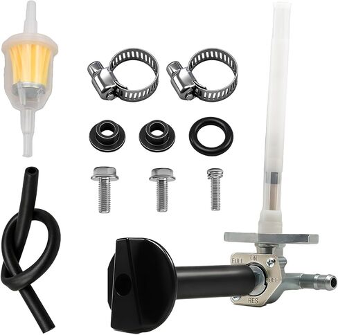 صمام الوقود FUSCH Petcock مع رافعة متوافق مع Honda Rancher 350 400 420 Foreman 400 450 500 Recon 250 Rubicon 500 TRX250 TRX350 TRX400 TRX420 TRX450 TRX500 استبدال #16950-HN7-003 16950-HM8-003 in Kuwait