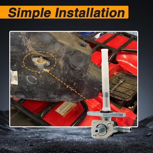 صمام الوقود FUSCH Petcock مع رافعة متوافق مع Honda Rancher 350 400 420 Foreman 400 450 500 Recon 250 Rubicon 500 TRX250 TRX350 TRX400 TRX420 TRX450 TRX500 استبدال #16950-HN7-003 16950-HM8-003 in Kuwait