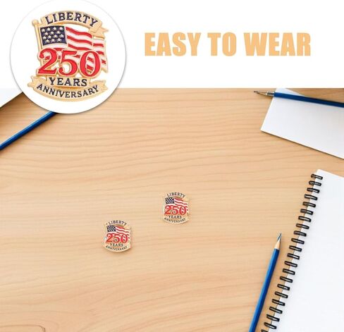 Unomor 5pcs American Flag Pins Usa Lapel Pins for Men Suits 250th Anniversary Independence Day Brooches for Veterans in Saudi Arabia