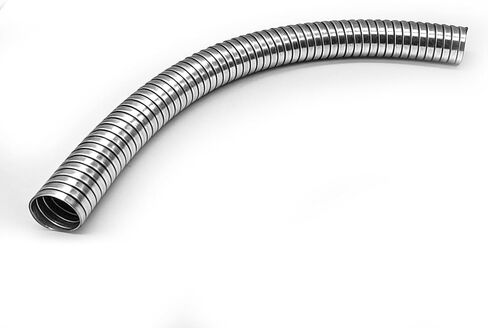 1.5" [1 1/2"] ID x 17" Length Universal Exhaust Flex Pipe, 304 Stainless Steel Flexible Exhaust Tubing in Kuwait