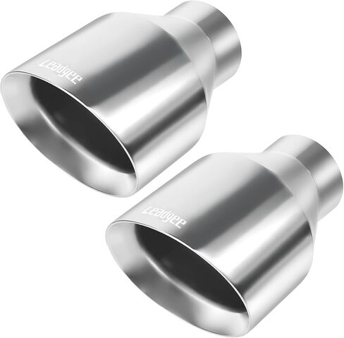 طرف عادم الديزل بمدخل 2.5 بوصة، مخرج 4.5 بوصة، الطول الإجمالي 7 بوصة، أنبوب عادم عالمي من الفولاذ المقاوم للصدأ بجدار مزدوج مائل، أطراف أنابيب عادم ملحومة بالشاحنة، حزمة من 2 in Kuwait