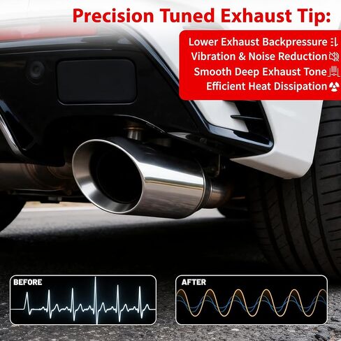 طرف عادم الديزل بمدخل 2.5 بوصة، مخرج 4.5 بوصة، الطول الإجمالي 7 بوصة، أنبوب عادم عالمي من الفولاذ المقاوم للصدأ بجدار مزدوج مائل، أطراف أنابيب عادم ملحومة بالشاحنة، حزمة من 2 in Kuwait