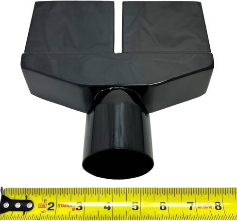 Exhaust Tip 2.50 Inlet 8.25" X 2.25" Rectangle 8.25 Long Dual Slant Split Midnight Black Chrome 304 Stainless Steel Wesdon Exhaust Tip in Saudi Arabia