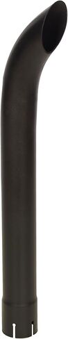 Exhaust Pipe Stack Replacement UNIVERSAL - 2 3/8" x 24" Curved Black in Saudi Arabia