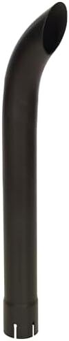 Exhaust Pipe Stack Replacement UNIVERSAL - 2 3/8" x 24" Curved Black in Saudi Arabia