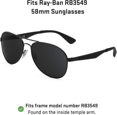 عدسات بديلة Revant لنظارات Ray-Ban RB3549 مقاس 58 مم - رمادي أخضر غير مستقطب in Saudi Arabia