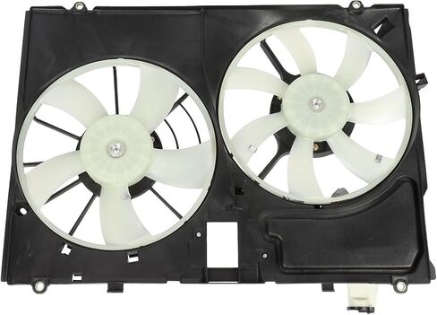 Black Radiator Condenser Fan Assembly for Lexus for RX330 2004-2006 Driver Passenger Side/LH RH Electric Cooling Fan Replace 620-555 in Saudi Arabia