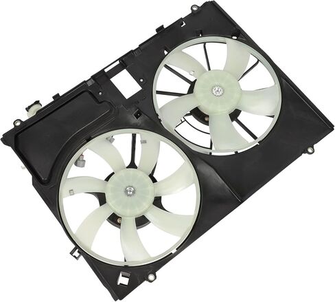Black Radiator Condenser Fan Assembly for Lexus for RX330 2004-2006 Driver Passenger Side/LH RH Electric Cooling Fan Replace 620-555 in Saudi Arabia