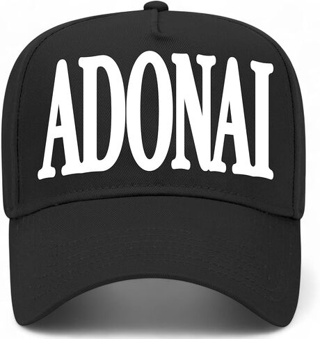 قبعة سائق الشاحنة Adonai Serif Vintage | قبعة بيسبول مسيحية ممتازة قابلة للتعديل للرجال والنساء in Saudi Arabia