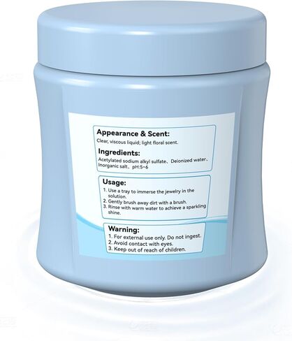 منظف ​​المجوهرات 2 في 1، منظف الحلقات مع فرشاة وسلة تنظيف، يعيد اللمعان والتألق إلى الذهب والفضة والبلاتين والأحجار الكريمة والمجوهرات الماسية، 10 أونصة in Kuwait