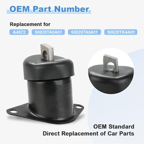 1Pcs Front Right Engine Mount Compatible with Acura TL V6 3.5L 3.7L TSX 2009-2014, Honda Accord 2008-2012 Crosstour 2012-2015 L4 2.4L Replacement for A4572 50820TA0A01 50820TA0A11 50820TK4A01 in Saudi Arabia