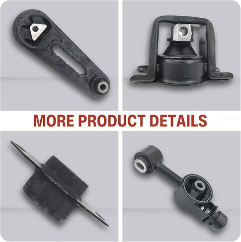 مجموعة تركيب محرك المحرك متوافقة مع 2007-2012 Nissan Versa 1.8L و2009-2014 Nissan Cube 1.8L، يستبدل OE A4312، A4318، A4320، A4323 - مجموعة من 4 in Saudi Arabia