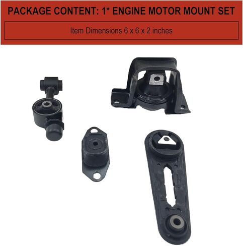 مجموعة تركيب محرك المحرك متوافقة مع 2007-2012 Nissan Versa 1.8L و2009-2014 Nissan Cube 1.8L، يستبدل OE A4312، A4318، A4320، A4323 - مجموعة من 4 in Saudi Arabia