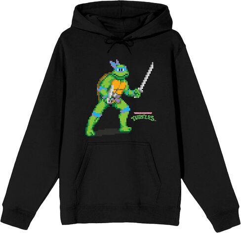 Bioworld Tmnt Retro Leo Men's Black Hoodie in Saudi Arabia