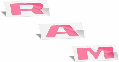 Reflective Concepts RAM Grille Emblem Overlay Decal 2019-2024 Ram 1500, NOT for Classic or TRX (Color: Flat Black) in Saudi Arabia