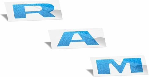 Reflective Concepts RAM Grille Emblem Overlay Decal 2019-2024 Ram 1500, NOT for Classic or TRX (Color: Flat Black) in Saudi Arabia