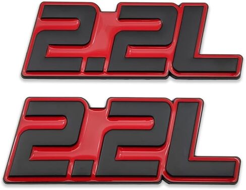 2X Metal 5.7L Logo Emblem Premium 3D 5.7 Badge Car Door Fender Sticker Side Wing Decal Auto Trunk Replacement for Universal Vehicle (5.7L,Black&Red) in Saudi Arabia