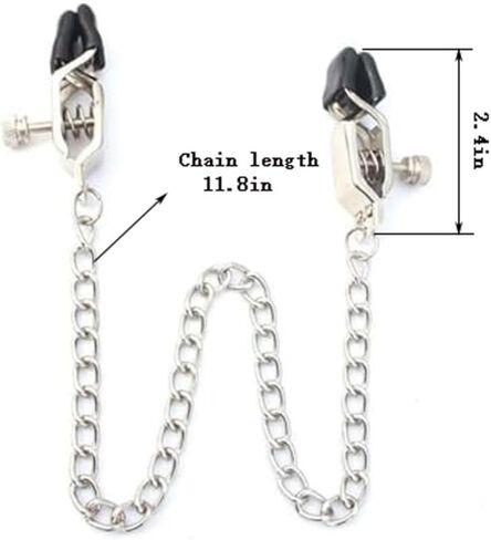 مشابك مشابك للجسم من الفولاذ المقاوم للصدأ مع قلادة سلسلة للجسم للنساء، أجسام ضغط مرجحة قابلة للتعديل، مجوهرات أجسام صناعية غير خارقة in Kuwait