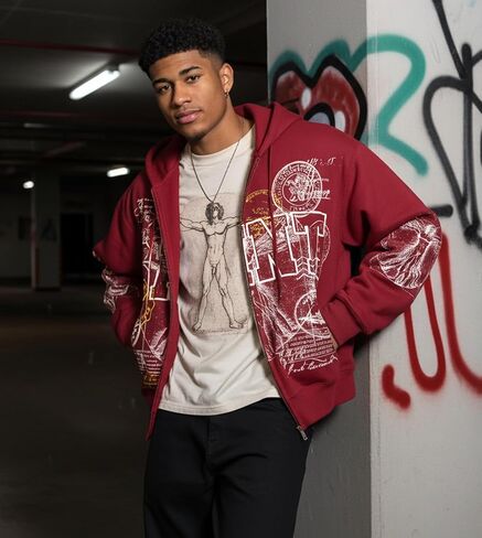 Men's Zip Up Hoodie, Graphic Long Sleeve Sweatshirt with Pockets Oversized Vintage Jackets Unisex in Saudi Arabia