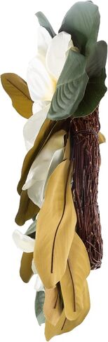 Pure Garden Magnolia Wreaths - Set of Two 24-Inch Artificial Spring Wreaths for Home Decor - Decoration for Indoors or Covered Patio Use Only in Kuwait