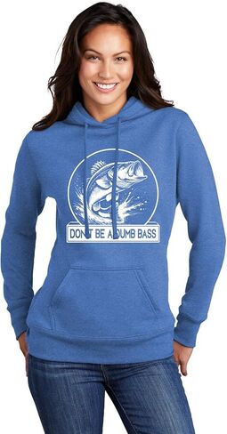 Go All Out Funny Fishing Don't Be A Dumb Bass Fish Lover Gift Mens Women Youth Sweatshirt Hoodie in Saudi Arabia
