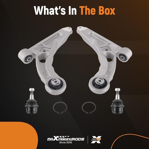 maXpeedingrods 4Pcs Front Lower Control Arm with Ball Joint Suspension Kit for Jeep Cherokee 2014-2018, K643179 K643180 K500287 in Saudi Arabia
