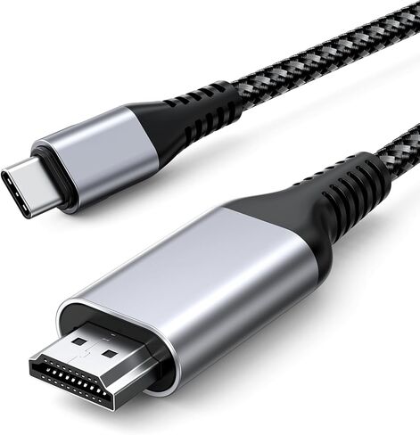 محول USB C إلى HDMI 4K لجهاز MacBook Air، (متوافق مع Thunderbolt 3) مع مخرج صوت فيديو لجهاز MacBook Pro 2018/2017/2016، وSamsung Note 9/S9/Note 8/S8، وHuawei Mate 20 والمزيد (أسود) in Kuwait